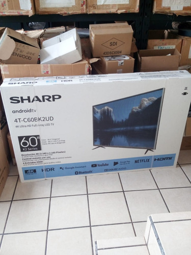 Imagen 2 de 4 de Pantalla Smart 60 4k Sharp Android Tv Nueva Sellada