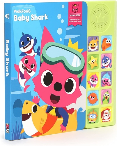 Libro De Sonido De Tiburón Para Bebé Pinkfong