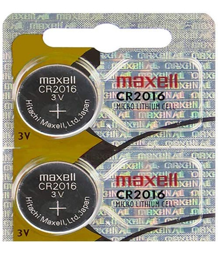 Cr 2016 Maxell Lithium Batteries (2 Piece) 3v Watch 2016 New
