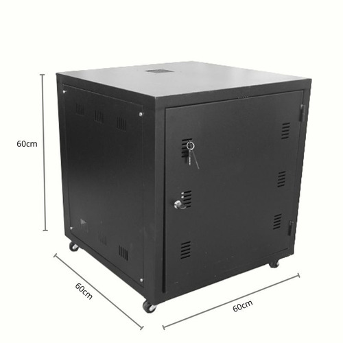 Imagen 1 de 1 de Gabinete Para Rack De 60x60x60 Color Negro
