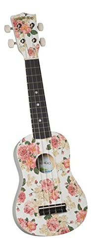 Diamond Head Du134 Vintage Series Ukelele Soprano Blanco Flo