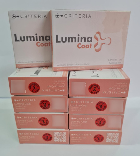 Kit 10 Unidades Membrana Colágeno Lumina Coat 1mm Critéria