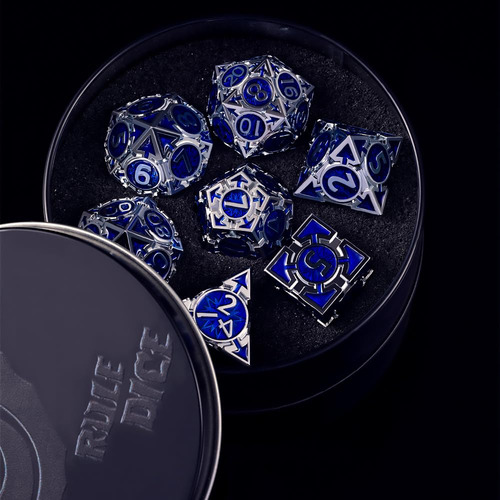 Rule Dice Conjunto De Dados De Metal Para Dnd Dungeons And