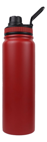 R3P Import Garrafa Isotérmica Inox Água Gelada Academia Esporte 800ml Cor Vermelha