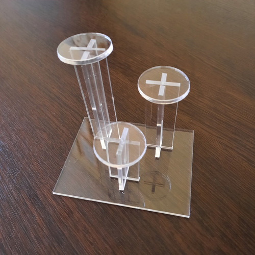 Imagen 6 de 10 de Exhibidor Para Anillos Y Dijes En Acrilico De 3mm Joyeria