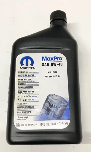 Aceite Nafta Cherokee Srt Max Pro 0w40 1 Litro Mopar