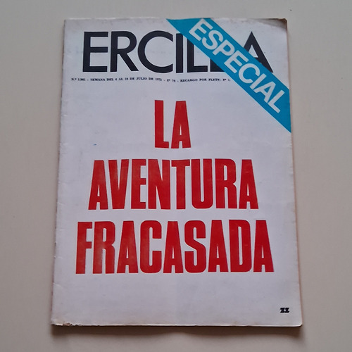 Revista Ercilla Numero 1981, Julio 1973 El Tanquetazo