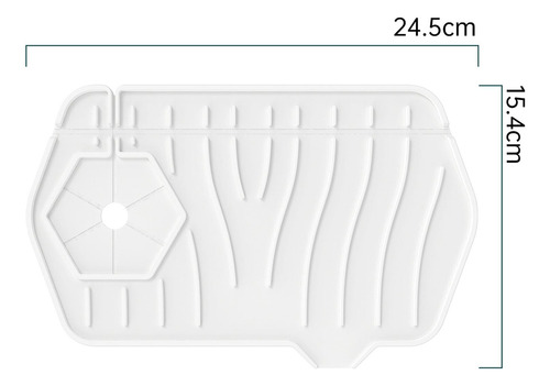 Almohadilla De Drenaje Para Grifo Plegable De 2 Piezas,
