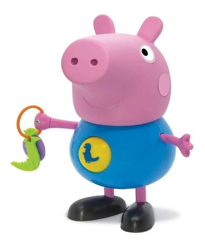 Boneco George Peppa Pig Gira Bolinha Original 24 Cm - Elka