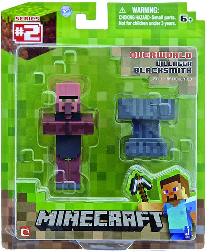 Juguete Minecraft Set De 3 Muñecos Con Accesorios Originales