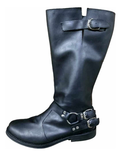 Botas Caña Alta Talle Grande Minsk Eco Cuero