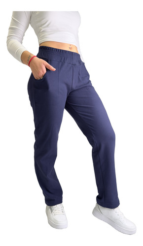 Jogging Recto Mujer Tiro Alto Abrigado Darlon Soft