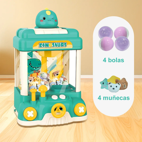 Mini Maquina Agarrar Peluches Claw Machine Dinosaurio Toyz Dinosaurio
