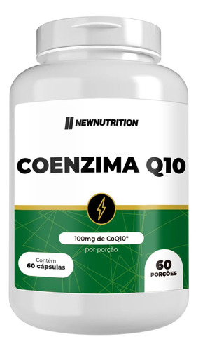 Coenzima Q10 60 Cápsulas Newnutrition - Pronta Sabor Sem Sabor