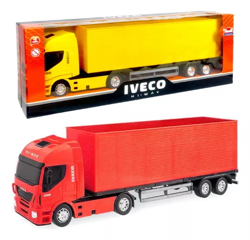 Brinquedo Caminhão Iveco Hi Way Tanque Vermelho