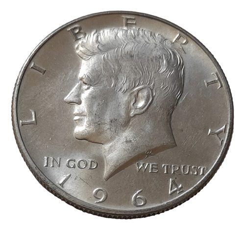 Moeda Usa Half Dólar Kennedy 1964 Prata Original