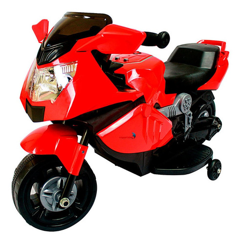 Mini Moto Elétrica Infantil 6v Importway C Luz Som Vermelha Cor Vermelho