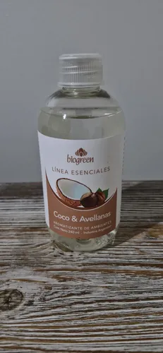 Aromatizante Ambiente Coco Avellanas Repuest 240ml Biogreen
