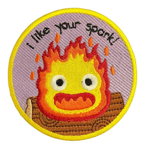 Parche Bordado Calcifer Castillo Vagabundo 