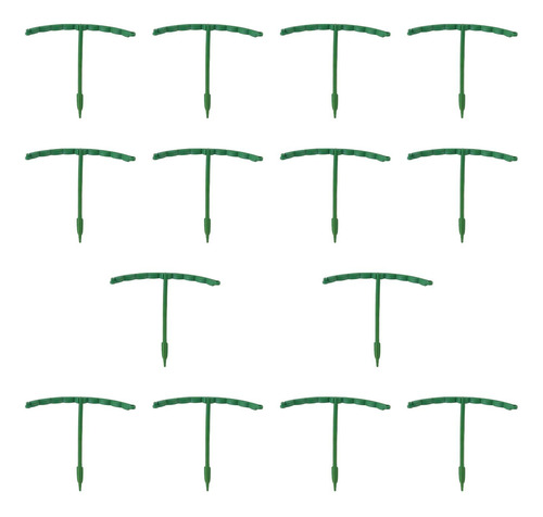 14 Piezas De Soporte De Plantas Postes Palos 14cmx14cm