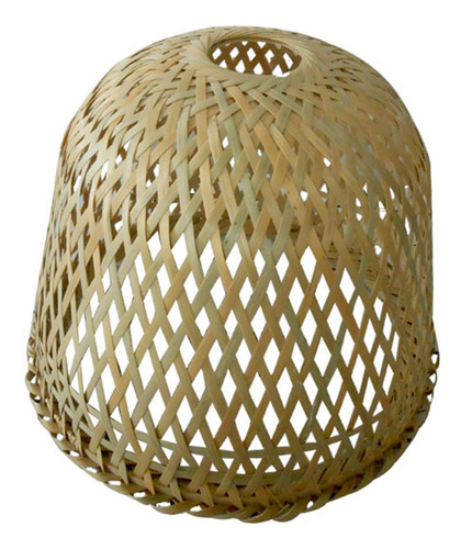 Pantalla De Lámpara De Bambú Tejido A Mano Accesorio De