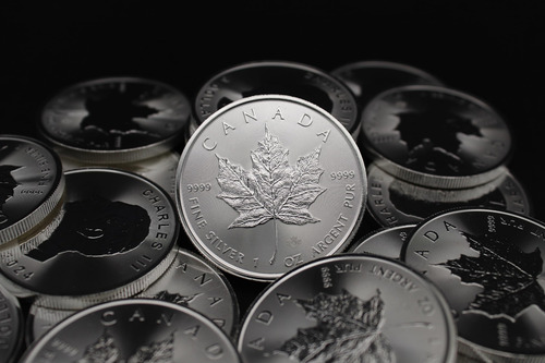 Moneda Canada Maple Leaf Hoja Arce 1 Onza Plata Pura Ag 9999