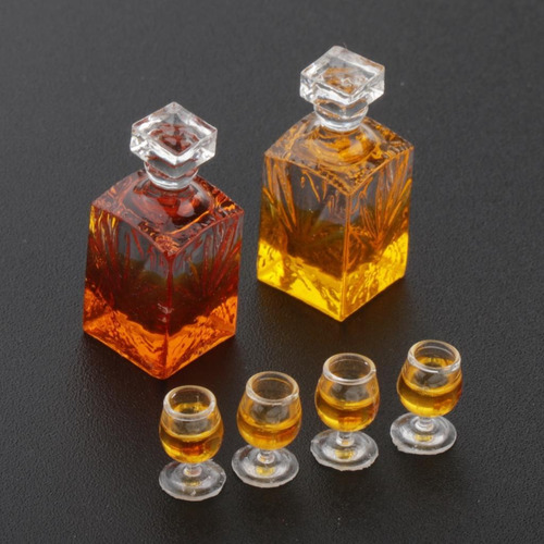 1:12 Botellas De Vino En Miniatura Para Casa De 3 Piezas