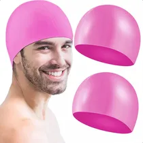 Comprar Pack X2 Gorros De Natacion Rosas Unisex Gorro De Piscina Gorro Natacion Silicona Okshop Gorra Para Nadar Anticloro Rosa Adolescentes Gorras Para Piscina Adultos Gorra Natacion Gorros De Natacion