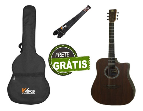 Violão Rozini Folk Rx 315 + Capa + Correia Frete Grátis 