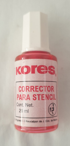 Corrector Para Stencil 171 Kores 20 Ml Paquete C/ 4 Piezas