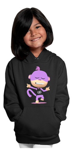 Sudadera Negra Infantil De Mono Chulo En Promocion 