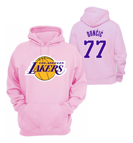 Sudadera Angeles Lakers Doncic 77 Hoodie Unixes Colores Nba