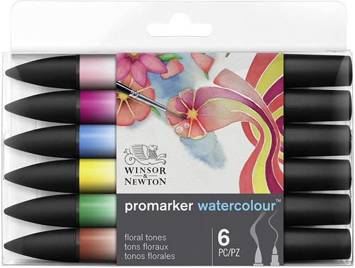 Marcador Winsor And Newton Promarker X 6 Acuarelables