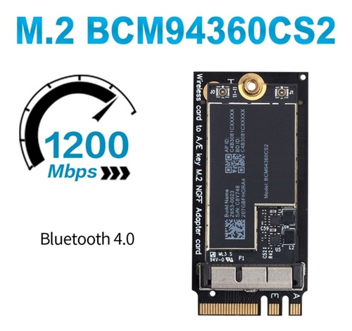 Asd Tarjeta Wifi Bcm94360cs2 Bluetooth 4.0 802.11ac
