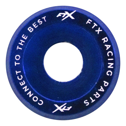 Arandelas Aluminio Moto Auto Atv Ftx 6mm M6 X10u Azul