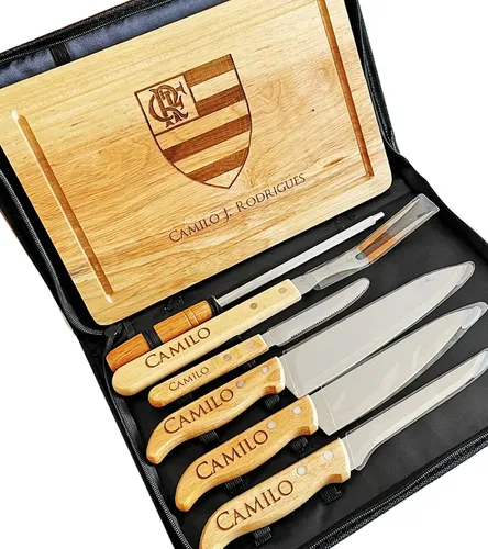 Kit Churrasco Personalizado 8 Peças