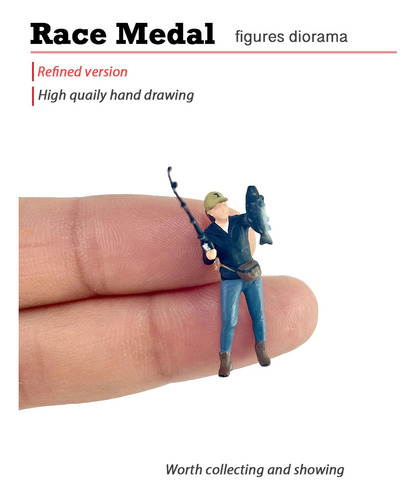 1/64 Modelo De Escena De Figura Masculina De Con Pez
