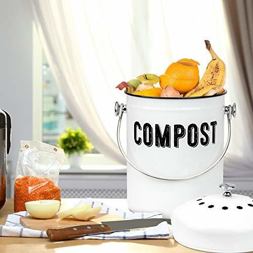 Elegante Contenedor De Compost De Cocina De Granja - 100% A