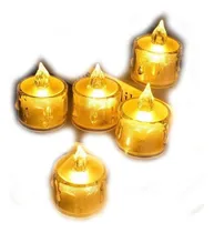 Comprar 12 Velas Led Derretida Acrílico Pilas Incluidas Calida\u002Ffria 