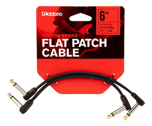 Daddario Pw-fprr-206os Pack 2 Cables Parcheo Pedal Guitarra