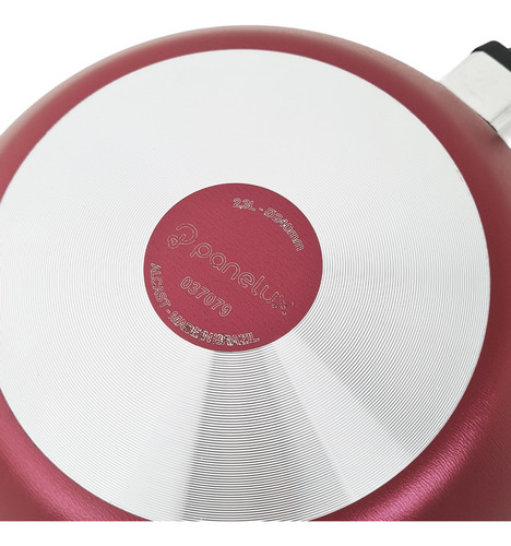 Wok Aluminio Panelux Magnific 24 Cm Cereza