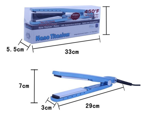 ~ Plancha Alisadora For Cabello De Nanotitanio
