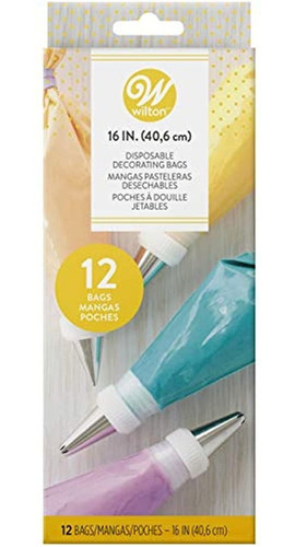 Mangas Desechables Wilton Para Decoración, 16 Pulgadas