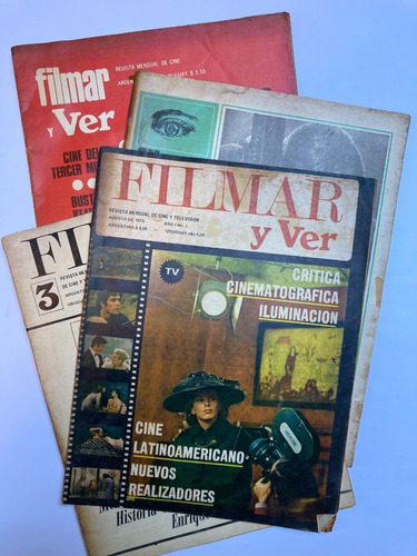 Filmar Y Ver Revista De Cine Y Televisión. 4 Ejemplares.1973