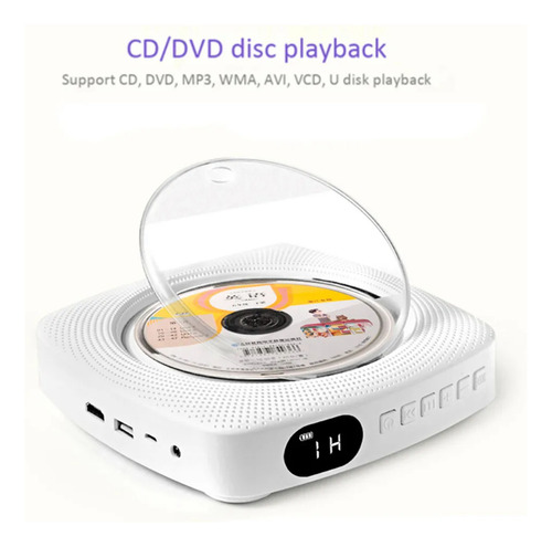 Leitor Portátil De Dvd/cd Com Bt, Controle Remoto, Fm, Conex