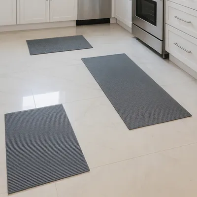 Kit Tapete 3 Peças Passadeira Premium Soft Emborrachada Luxo