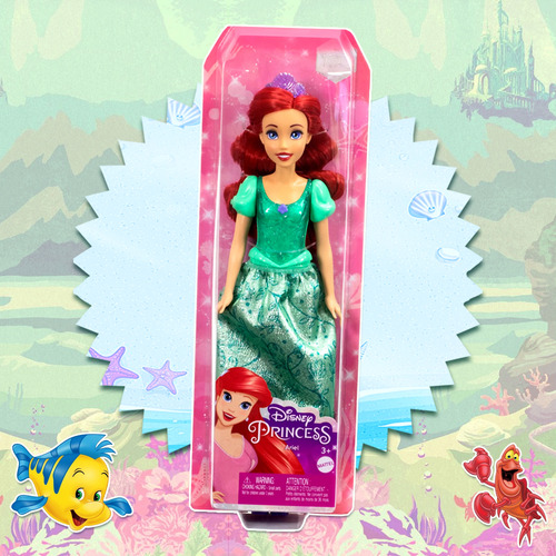 Boneca Disney Princesa Ariel Vestido Cintilante Mattel