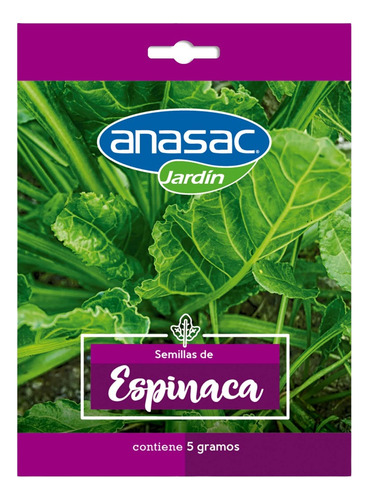 Semillas De Espinaca 5 Gr Anasac