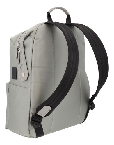 Airpack Portalaptop Mochila Ejecutiva Urban Chic Color Gris Diseño De La Tela Lisa