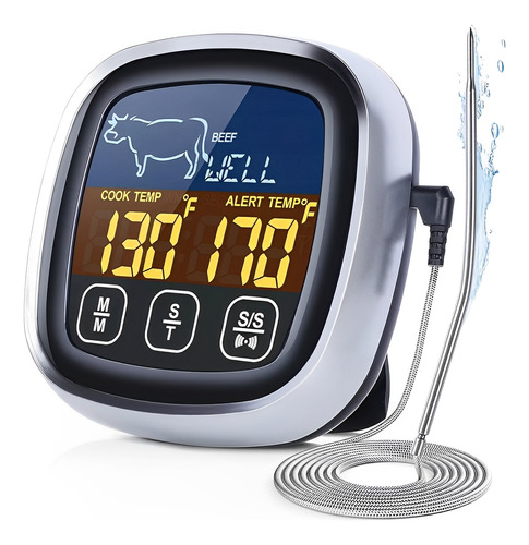 Termómetro Sonda Led Para Carne Compatible Con Horno Grill